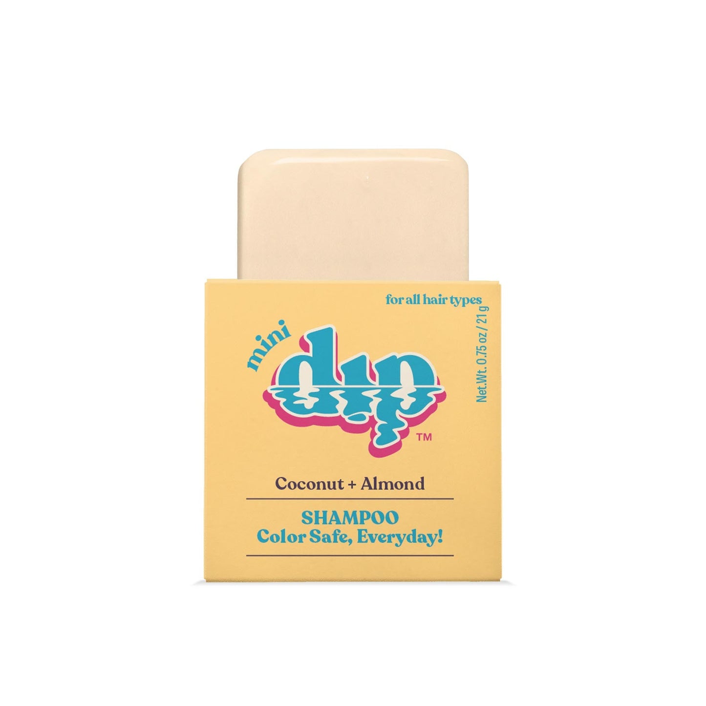Mini Dip Color Safe Shampoo Bar for Every Day - Coconut & Almond