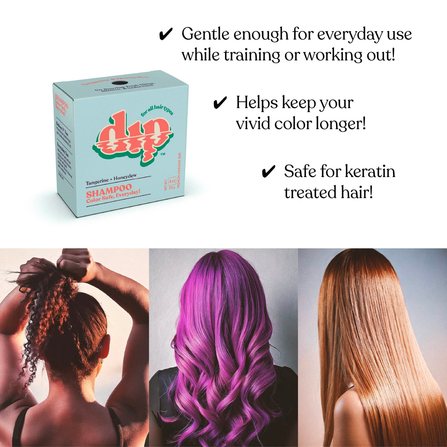 Color Safe Shampoo Bar for Every Day - Tangerine & Honeydew