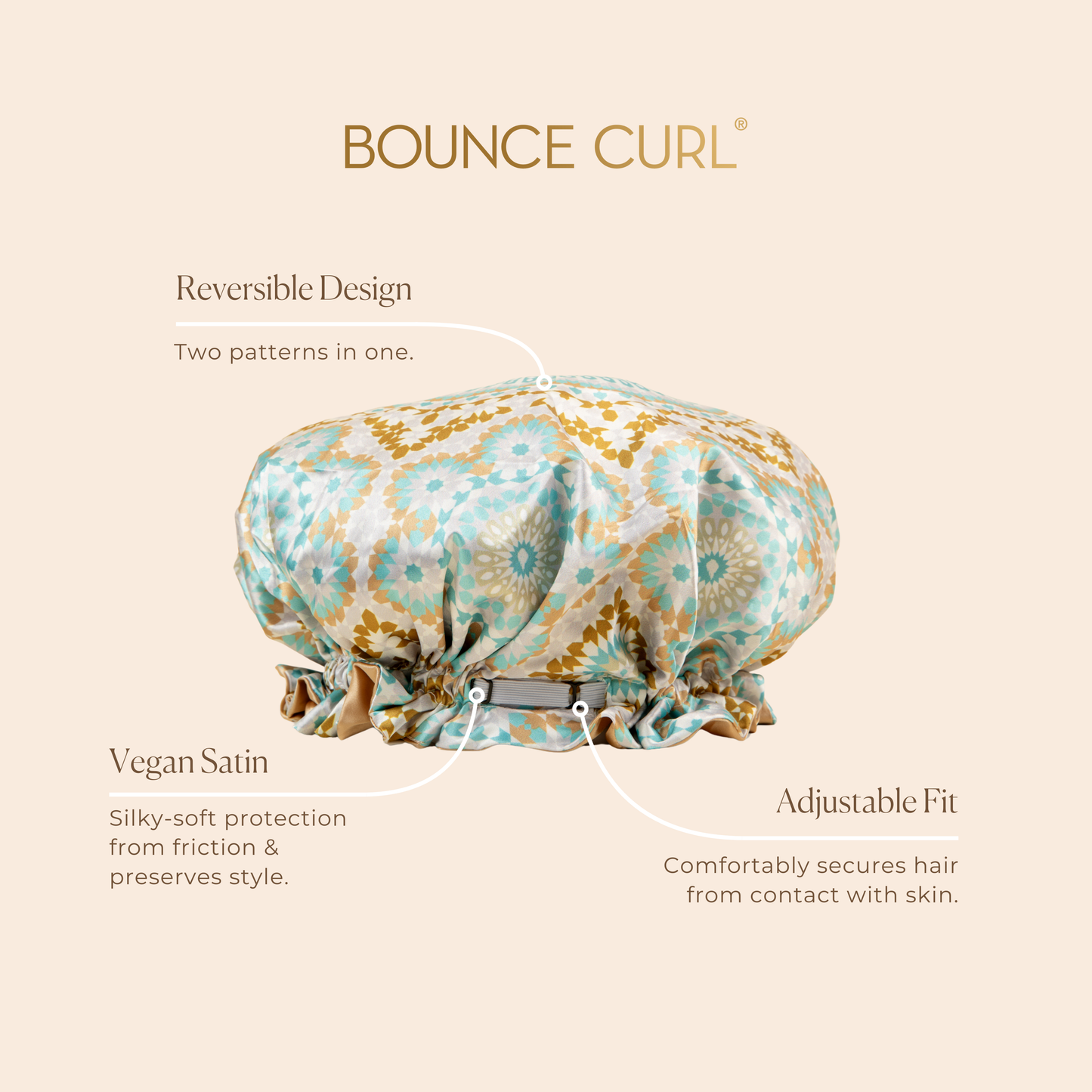 Reversible Satin Hair Bonnet