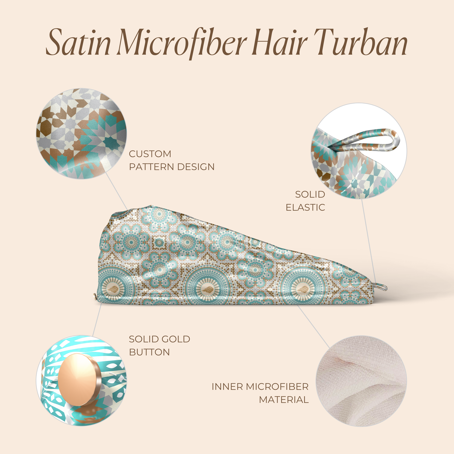 Satin Microfiber Turban